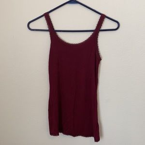 Maroon Lace Cami